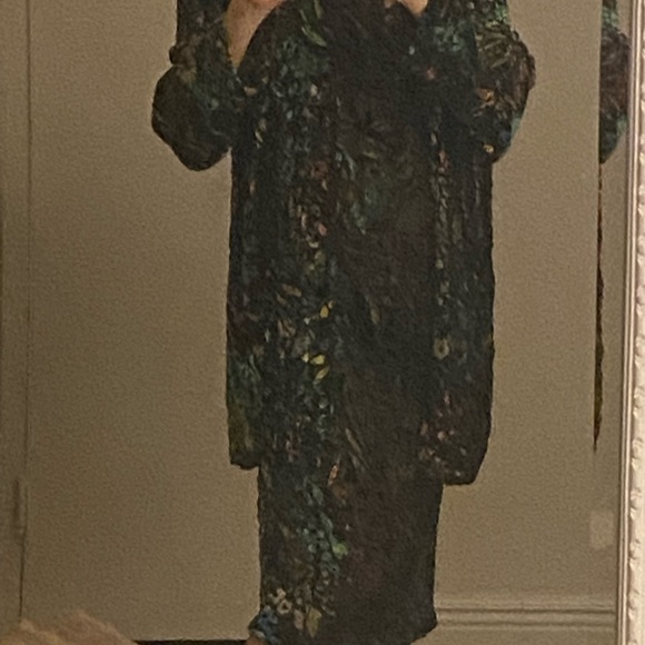 90’s Vivienne Tam Burnt Silk Dress Set - Picture 3 of 8